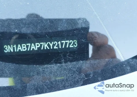 2019 Nissan Sentra Sr z USA, uszkodzony, nr VIN 3N1AB7AP7KY217723